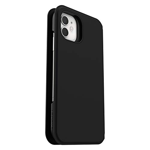 OtterBox Strada Via Hülle für iPhone 11, stoßfest, sturzsicher, dünn, angenehme schützende Folio-Hülle mit Kartenhalter, 2X getestet nach Militärstandard, Schwarz von OtterBox