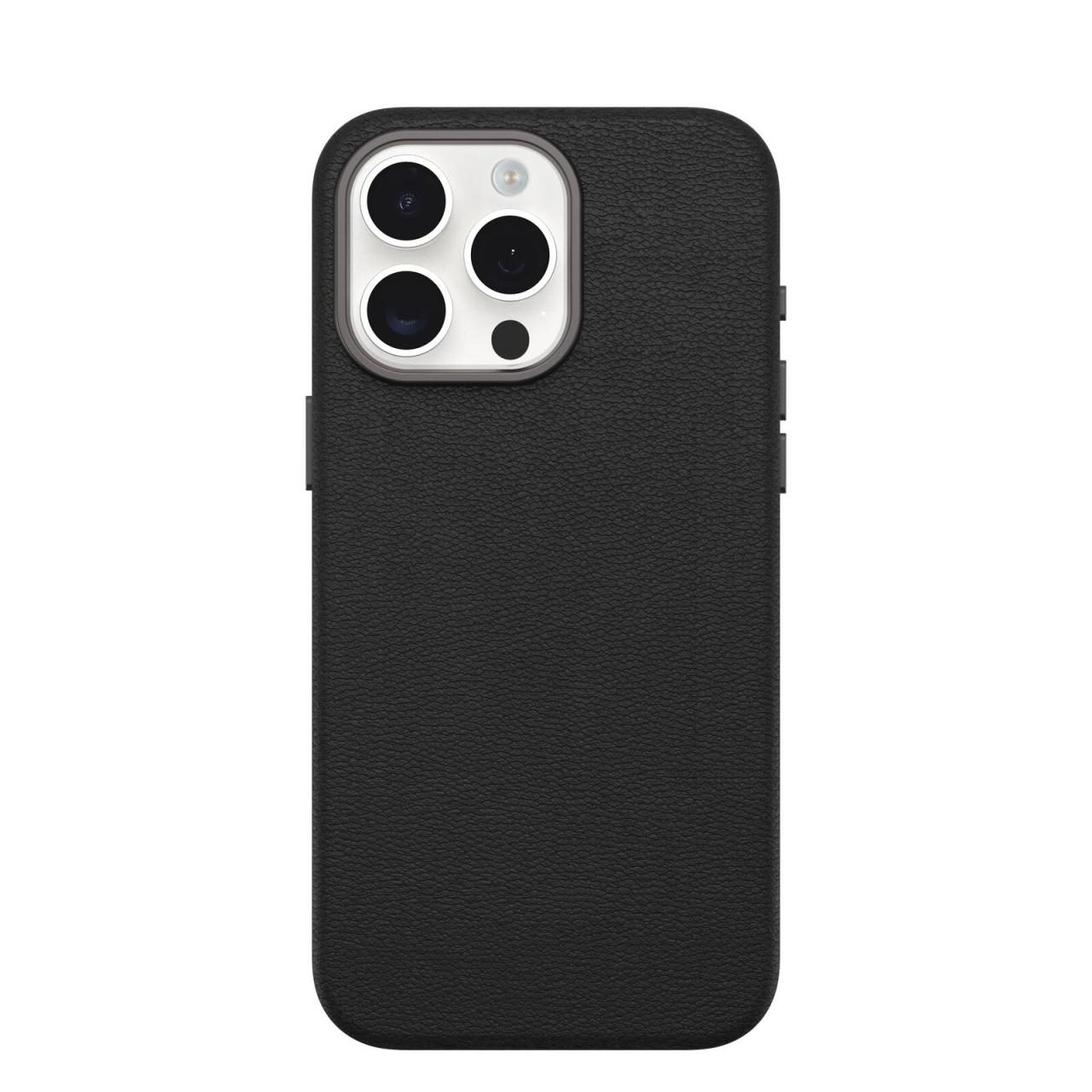 OtterBox Symmetry Cactus Leather Apple 15 iPhone Pro Max Noir Ash - black von OtterBox