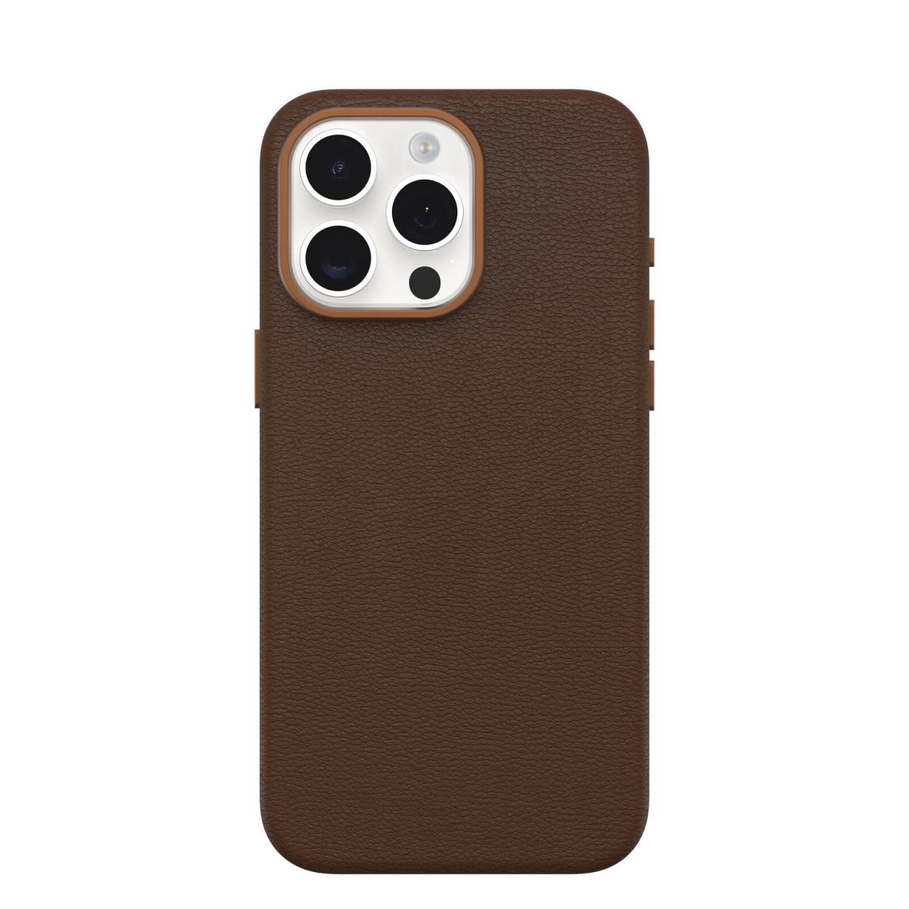 OtterBox Symmetry Cactus Leather Apple 15 iPhone Pro Max Rich Adobe - brown von OtterBox