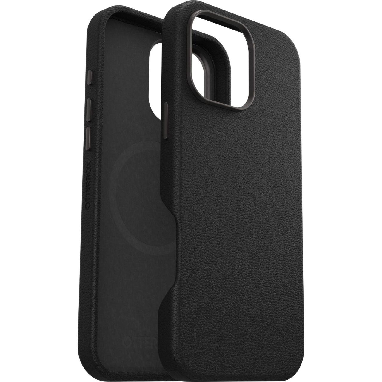 OtterBox Symmetry Cactus Leather Apple iPhone 16 Pro Max Noir Ash - black von OtterBox