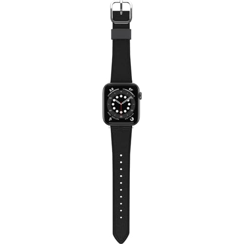 OtterBox Symmetry Cactus Leather Uhrenarmband für Apple Watch 45/44/42mm, weiches, angenehmes und strapazierfähiges für Apple Watch, Schwarz von OtterBox