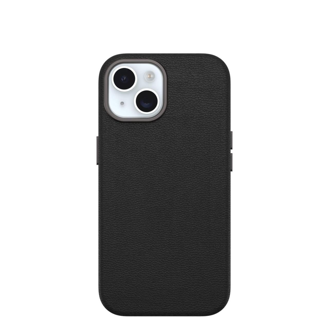 OtterBox Symmetry Cactus Leather für Apple iPhone 15 Noir Ash - black von OtterBox