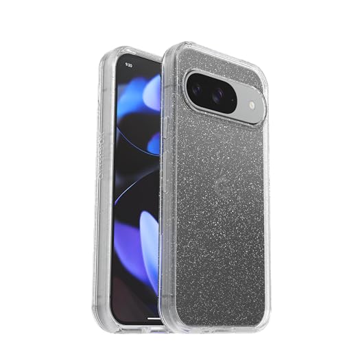 OtterBox Symmetry Clear Hülle für Google Pixel 9 / Pixel 9 Pro, sturzsicher, schützende dünne Hülle, 3X getestet nach Militärstandard, Stardust/Transparent von OtterBox