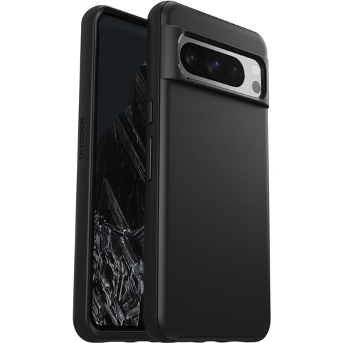 OtterBox Symmetry Hülle für Google Pixel 8 Pro, sturzsicher, schützende dünne Hülle, 3X getestet nach Militärstandard, Schwarz, Keine Einzelhandelsverpackung von OtterBox