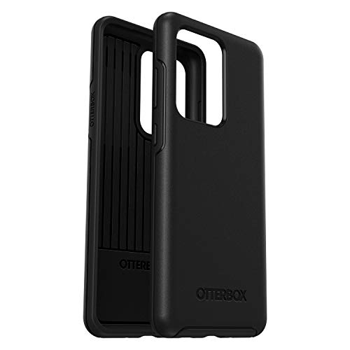 OtterBox Symmetry Hülle für Samsung Galaxy S20 Ultra, stoßfest, sturzsicher, schützende dünne Hülle, 3X getestet nach Militärstandard, Antimikrobieller Schutz, Schwarz von OtterBox