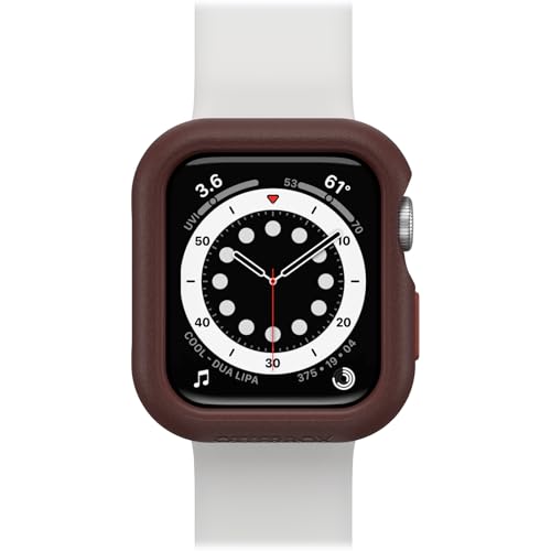 OtterBox All Day Bumper für Apple Watch Series SE (2.gen/1. gen)/6/5/4-40mm, stoßfeste, sturzsichere, schlanke Schutzhülle für Apple Watch, schützt den Display und die Kanten, Braun/Rot von OtterBox