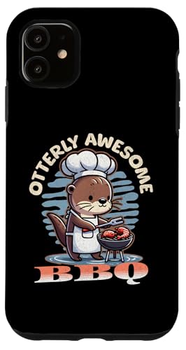 Hülle für iPhone 11 Lustiges Otter-Wortspiel von BBQ Grill Cook Chef von Otterly Awesome Gifts Co.