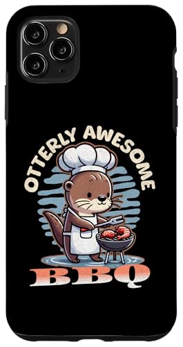 Hülle für iPhone 11 Pro Max Lustiges Otter-Wortspiel von BBQ Grill Cook Chef von Otterly Awesome Gifts Co.