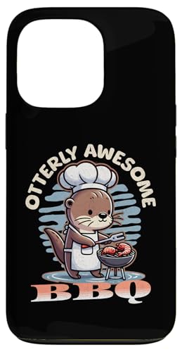 Hülle für iPhone 13 Pro Lustiges Otter-Wortspiel von BBQ Grill Cook Chef von Otterly Awesome Gifts Co.