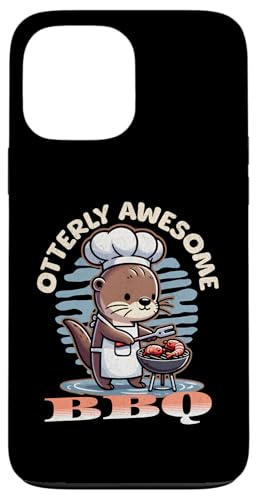 Hülle für iPhone 13 Pro Max Lustiges Otter-Wortspiel von BBQ Grill Cook Chef von Otterly Awesome Gifts Co.