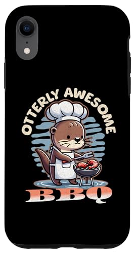 Hülle für iPhone XR Lustiges Otter-Wortspiel von BBQ Grill Cook Chef von Otterly Awesome Gifts Co.