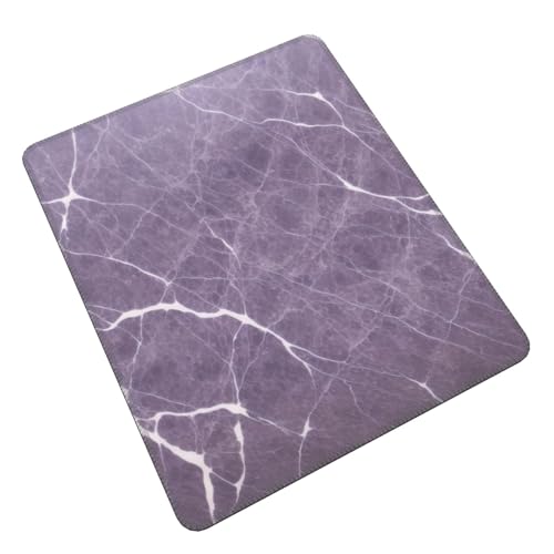 Oudrspo Gaming-Mauspad mit violettem Marmor-Aufdruck, 7,9 x 9,5 Zoll, Laptop-Mauspad, Computer-Mauspad, Schreibtischunterlage aus Gummi von Oudrspo