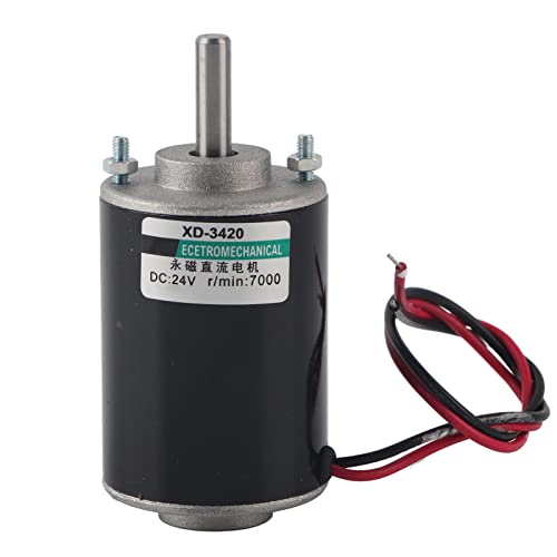 Ouitble Motor Electric XD-3420 12/24V 30W Permanentmagnet-Gleichstrommotor Hochgeschwindigkeits-CW/CCW für die Industrielle Produktion 7000RPM 24V von Ouitble