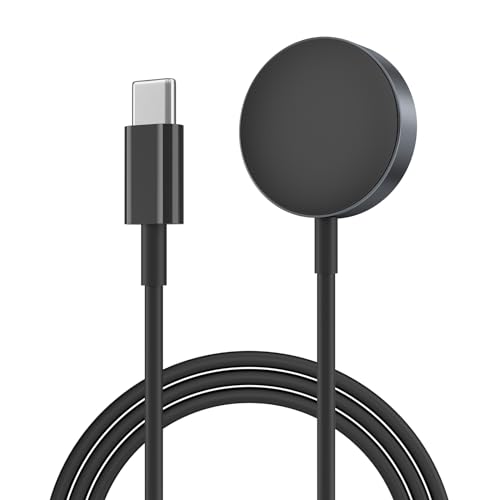 Oumida Ladekabel für Samsung Galaxy Watch 6/6 Classic/Watch 7 Ladegerät, Coin USB-C Ladestation Charger Cable Dock Kabel für Samsung Watch 5 Pro/Watch 5/Watch 4/4 Classic/Watch 3/Active 2(Schwarz) von Oumida