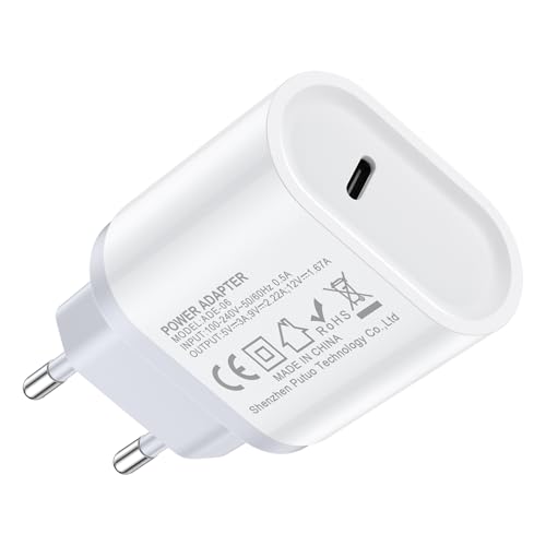 iPhone Ladegerät, 20W USB C Ladegerät für iPhone 15, PD 3.0 Power Adapter Stecker Ladeadapter Ladestecker Schnellladegerät USB C Netzteil für iPhone 16/16 Pro/16 Pro Max/15/14 13 12 11, iPad, Samsung von Ouorkee