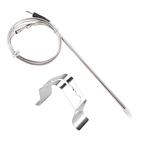 Outanaya 1 Satz Grillthermometer-clip Rostfreier Sondenclip Grillclip Grilltemperaturanzeige Fieberthermometer Für Zu Hause Thermometer Für Lebensmittel Fleischsonde Rostfreier Stahl Silver von Outanaya