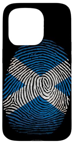 Hülle für iPhone 15 Pro Schottische Flagge Fingerabdruck Design Schottland National Pride von Outcast Ape