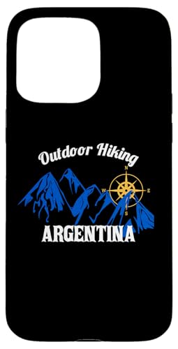 Hülle für iPhone 15 Pro Max Outdoor Wandern Argentinien Berg Kompass Grafik von Outdoor Hiking