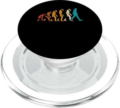 Wanderer Trekking Bergsteiger Evolution Outdoor Wandern PopSockets PopGrip für MagSafe von Outdoor Sport Designs Wanderer Geschenkidee