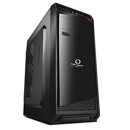 Fester PC-Desktop-Computer Intel i7 – Windows 11 PRO – HDMI und VGA – kabellos – CD-DVD-Brenner-Lesegerät – Office Internet School (RAM 16 GB, SSD 240 GB) von Outlet Computer Outsider