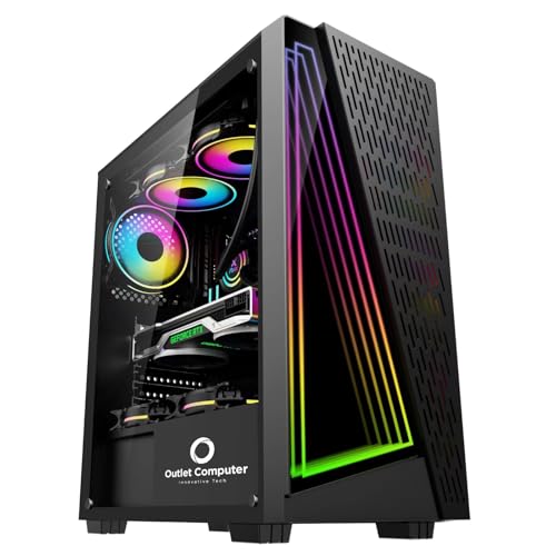 PC Gaming Desktop-Computer i7 – RAM 8 GB – SSD 240 GB – GTX 750 4 GB GDDR5 – Windows 11 Pro – WiFi USB – HDMI und VGA – Wireless – Büro Internet Schule von Outlet Computer Outsider