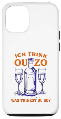 Lustiges Ouzo Spruch Griechischer Schnaps Griechenland Humor Hülle für iPhone 12/12 Pro von Ouzo Griechisches Restaurant Essen Sprüche Design