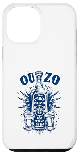 Lustiges Ouzo Spruch Griechischer Schnaps Griechenland Humor Hülle für iPhone 12 Pro Max von Ouzo Griechisches Restaurant Essen Sprüche Design