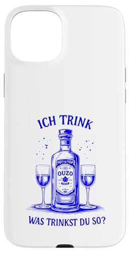 Lustiges Ouzo Spruch Griechischer Schnaps Griechenland Humor Hülle für iPhone 15 Plus von Ouzo Griechisches Restaurant Essen Sprüche Design