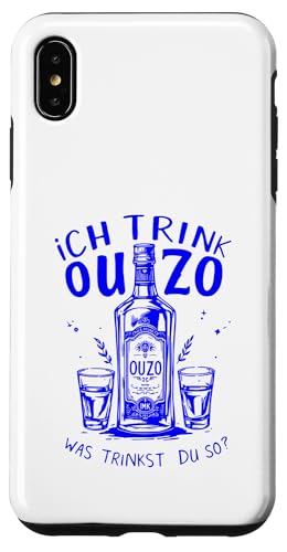 Lustiges Ouzo Spruch Griechischer Schnaps Griechenland Humor Hülle für iPhone XS Max von Ouzo Griechisches Restaurant Essen Sprüche Design