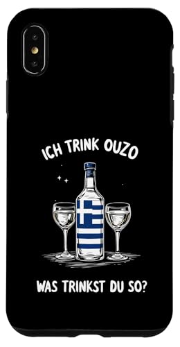 Lustiges Ouzo Spruch Griechischer Schnaps Griechenland Humor Hülle für iPhone XS Max von Ouzo Griechisches Restaurant Essen Sprüche Design