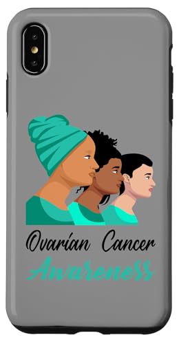 Hülle für iPhone XS Max Unterstützung bei der Sensibilisierung für Frauen bei Eierstockkrebs Blaugrün von Ovarian Cancer Awareness Products (Lwaka)