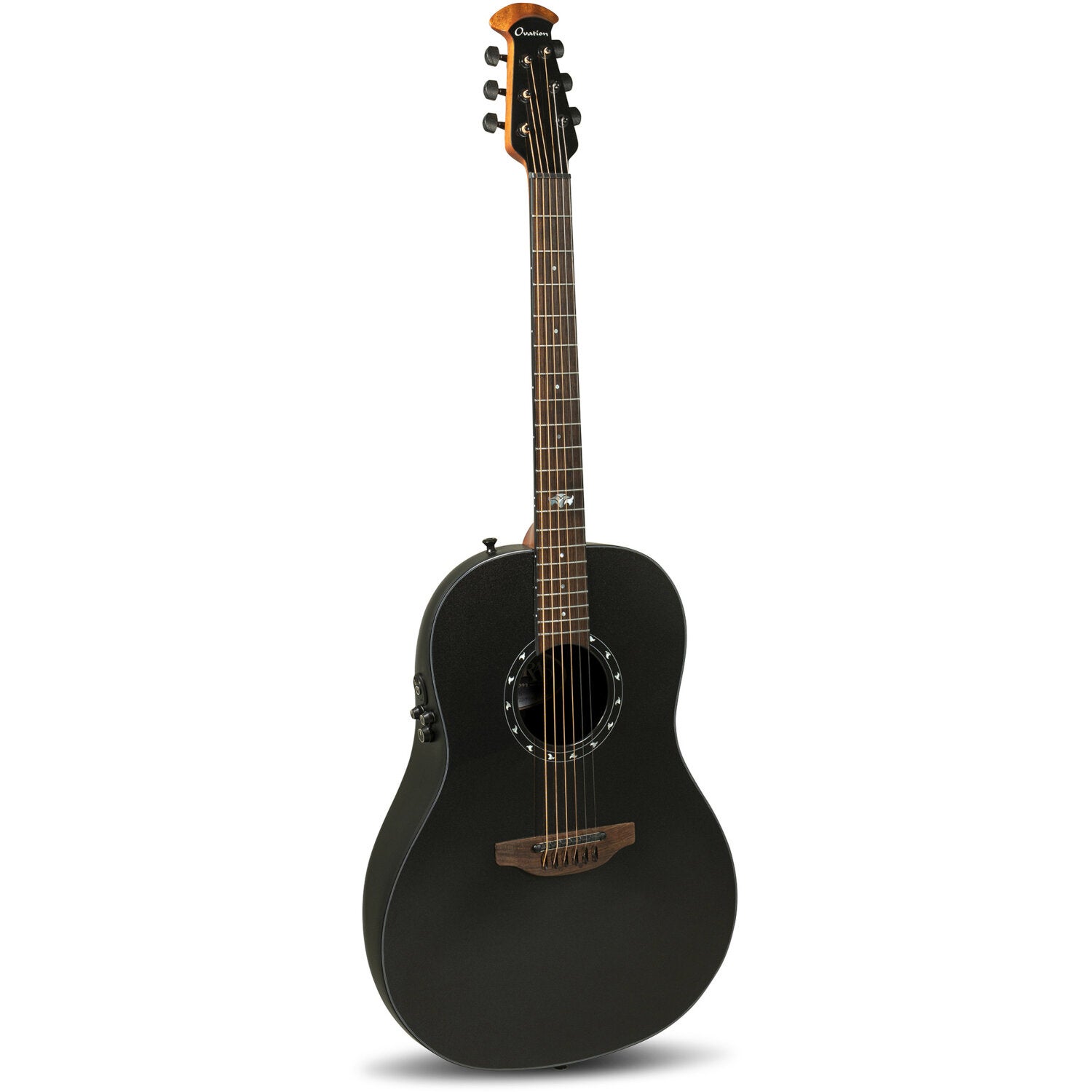 Ovation Pro Series Ultra 1516PBM-G Pitch Black Electro-Acoustic Guitar with Soft Case von Ovation