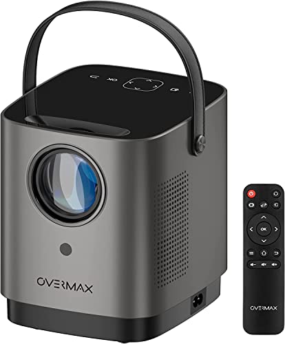 OVERMAX Multipic Full HD Projektor, LED Beamer, Heimkinoprojektor, Heimkino, Fernbedienung, Projektor mit Lautsprecher, Bildgröße von 35 bis 120 Zoll (MULTIPIC 3.6) von Overmax