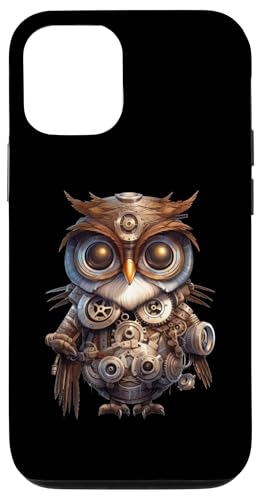 Hülle für iPhone 15 Steampunk Bird Roboter Eule von Owl Lover Gifts for Men & Women