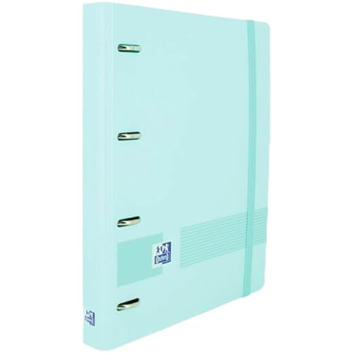 Oxford EuropeanBinder Ringordner, Pastellblau, A4+, 4 Stück von Oxford