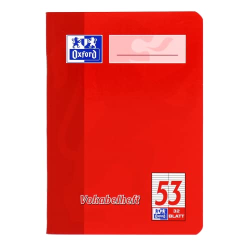 Oxford Vokabelheft, A6, 32 Blatt, Lineatur 53, rot und grün, 10 Stück Oxford Vokabelheft, A6, 32 Blatt, Lineatur 53, rot und grün, 10 Stück von Oxford