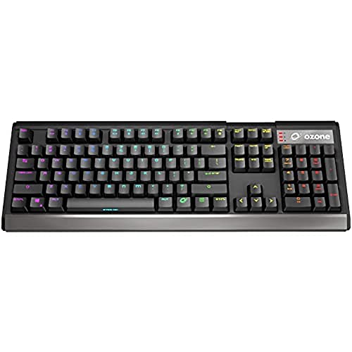 Ozone Gaming Strike X30 -OZSTRIKEX30USRD- Mechanische Gaming Tastatur RGB LED, Plug&Play, Schalter Rot, Numerisch, Amerikanisches Layout, Schwarz, Schwarz von Ozone Gaming Gear