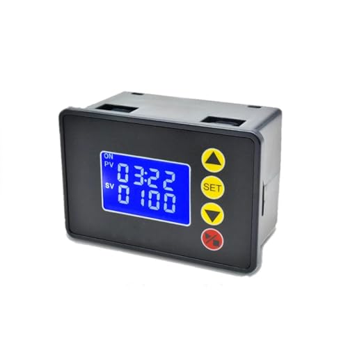 DC12V/24V AC110-220V Programmierbarer digitaler Timer-Schalter LED-Doppelanzeige Verzögerungsrelais-Steuermodul Timing-Controller(AC110-220V) von PABVRPYT