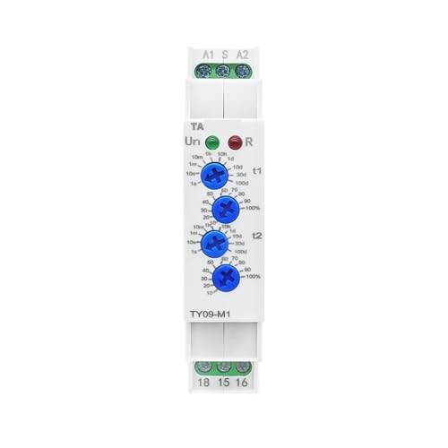 TY09-M1 M2 Asymmetrisches Zyklus-Timer-Relais SPDT 220V 16A AC/DC12V-240V Elektronisches Wiederholungsrelais(TY09-M1 AC230V) von PABVRPYT