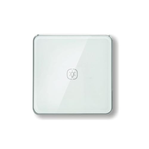 PACHHK Zigbee-Lichtschalter mit Aluminiumrahmen, Glas-Touch-Schalter, Funktioniert mit Tuya Alexa Home Assistant Control 2-Wege von PACHHK