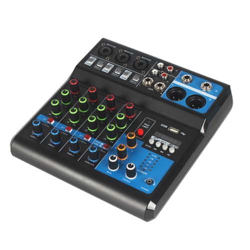 PAGJHRFJG A5 Live SoundCard Mischpult Mixer für Live-Streaming DJ für Audio Equipment Professioneller für Audio 5-Kanal Sound Mixer (EU) von PAGJHRFJG