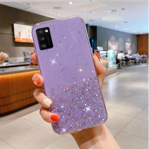 Kompatibel mit Samsung Galaxy A41-HandyhülleSternenhimmel Glitzer Epoxidharz Transparent TPU Weichhülle von PAIXIKYZ