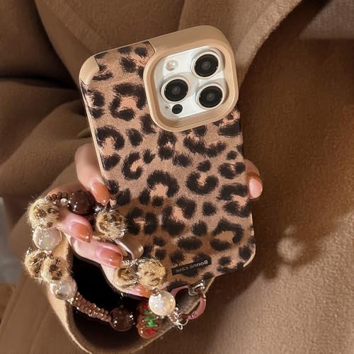 PAIXIKYZ Hülle Kompatibel mit iPhone 12 Pro Max - Etui Luxus Leopard Pelz Retro Soft Case von PAIXIKYZ