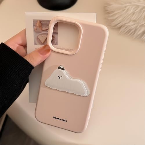 PAIXIKYZ Hülle Kompatibel mit iPhone 13 | Etui Minimalist Cartoon Puppy Silikon Soft Case von PAIXIKYZ