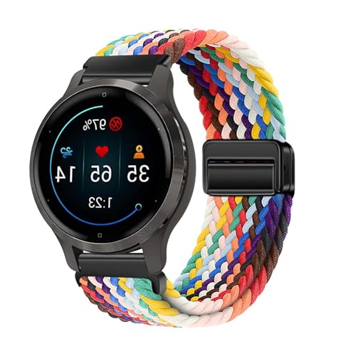 Nylon Armbänder für Garmin Vivomove 3S Armband, mit Verstellbares Magnetischem Verschluss Geflochtenes Sport Ersatzarmband für Herren Damen Kompatibel mit Garmin Vivomove 3S Uhrenarmband (16) von PAIYOTENDS