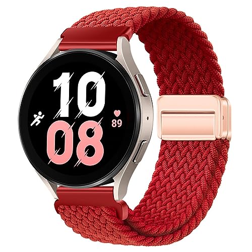 Nylon Armbänder für Samsung Galaxy Watch 4 40mm/ 44mm Frontier Armband, Verstellbares Magnetischem Verschluss Geflochtenes Ersatzarmband für Herren Damen Kompatibel mit Galaxy Watch 4 40mm/ 44mm (19) von PAIYOTENDS