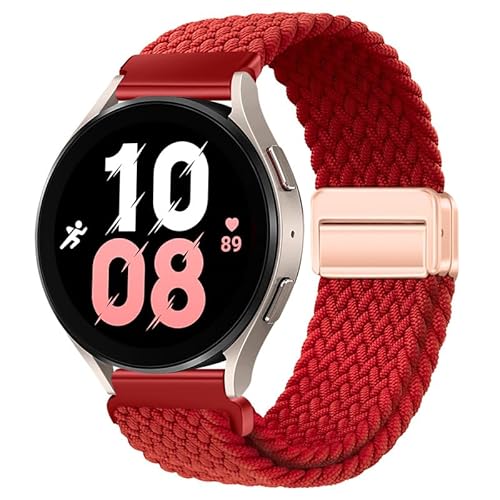 Nylon Armbänder für Samsung Galaxy Watch 7 40mm/44mm Armband, Verstellbares Magnetischem Verschluss Geflochtenes Sport Ersatzarmband für Herren Damen Kompatibel mit Galaxy Watch 7 40mm/44mm (19) von PAIYOTENDS