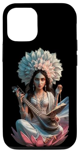 Hülle für iPhone 12/12 Pro Saraswati für Musik-Yoga-Wissensliebhaber von PALI SPA