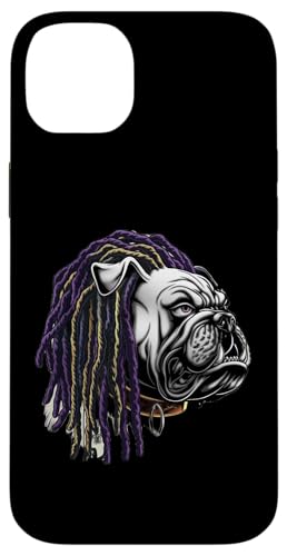 Hülle für iPhone 14 Plus Bulldogge mit Dreads für Hunde- und Reggae-Liebhaber von PALI SPA