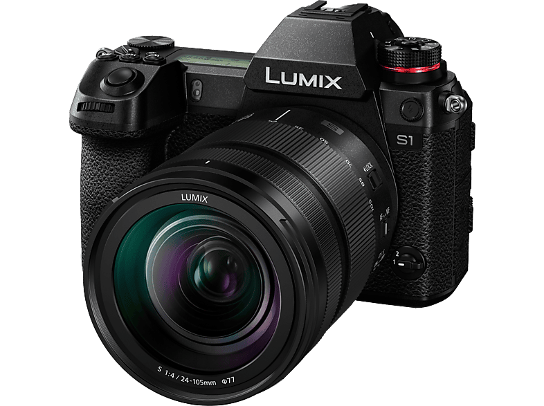 PANASONIC Lumix DC-S 1 Kit Systemkamera mit Objektiv 24-105 mm, 8 cm Display Touchscreen, WLAN von PANASONIC